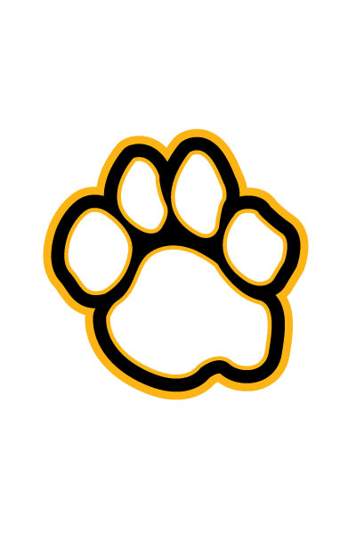The UMBC graphic of a dog's paw