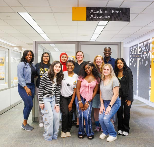 A staff photo of advocates from the Academic Success Center